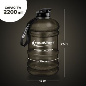Μπουκάλι Nερού 2200ml Γκρί Ματ IronMaxx