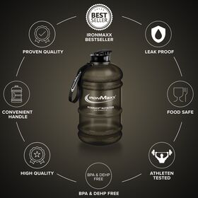 Μπουκάλι Nερού 2200ml Μαύρο Ματ IronMaxx