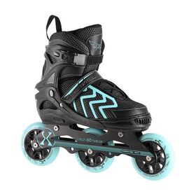 Πατίνια Roller Ρυθμιζόμενα In-Line Skates Μαύρο/Τιρκουάζ NILS Extreme NA19318