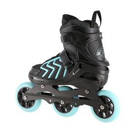 Πατίνια Roller Ρυθμιζόμενα In-Line Skates Μαύρο/Τιρκουάζ NILS Extreme NA19318