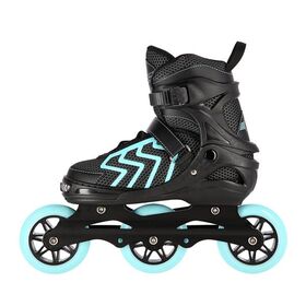 Πατίνια Roller Ρυθμιζόμενα In-Line Skates Μαύρο/Τιρκουάζ NILS Extreme NA19318