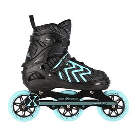 Πατίνια Roller Ρυθμιζόμενα In-Line Skates Μαύρο/Τιρκουάζ NILS Extreme NA19318