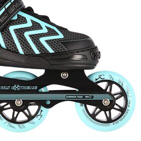 Πατίνια Roller Ρυθμιζόμενα In-Line Skates Μαύρο/Τιρκουάζ NILS Extreme NA19318