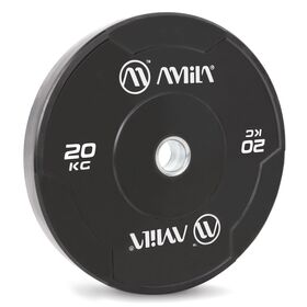 Δίσκος AMILA Black W Bumper Slim 50mm 20Kg 84844