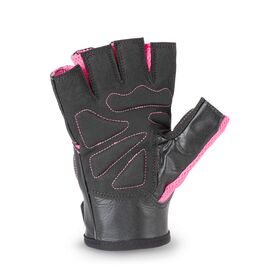 Γάντια Άρσης Βαρών Χωρίς Περικάρπιο Amara PU Ροζ/Μαύρο AMILA