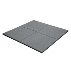 Δάπεδο για Άρση Βαρών 100x100x2cm Γκρι 20kg/m VIKING