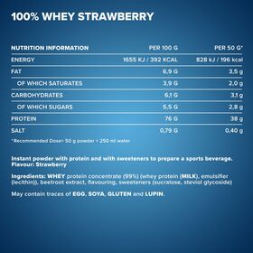 Πρωτεΐνη IronMaxx 100% Whey Protein 2350gr Φράουλα