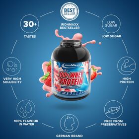 Πρωτεΐνη IronMaxx 100% Whey Protein 2350gr Φράουλα