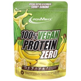 Πρωτεΐνη IronMaxx 100% Vegan Protein Zero 500gr Sunny Banana