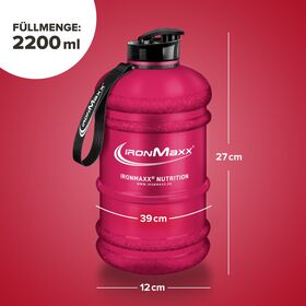 Μπουκάλι Nερού 2200ml Κόκκινο Ματ IronMaxx