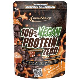 Πρωτεΐνη IronMaxx 100% Vegan Protein Zero 500gr Dark Cookie Salted Caramel