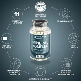 Σύμπλεγμα Μετάλλων και Ιχνοστοιχείων Mineral Komplex 130caps IronMaxx