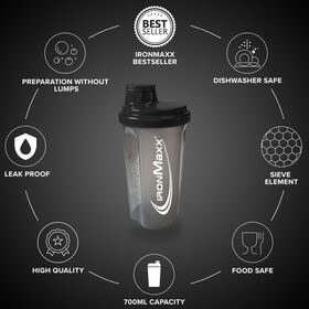Shaker Πρωτεΐνης IronMaxx 750ml Night BlackShaker Πρωτεΐνης IronMaxx 750ml Night Black