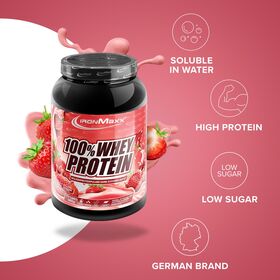 Πρωτεΐνη IronMaxx 100% Whey Protein 900gr Φράουλα