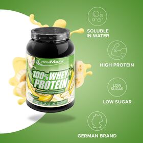 Πρωτεΐνη IronMaxx 100% Whey Protein 900gr Banana Yoghurt