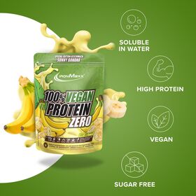 Πρωτεΐνη IronMaxx 100% Vegan Protein Zero 500gr Sunny Banana