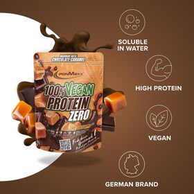 Πρωτεΐνη IronMaxx 100% Vegan Protein Zero 500gr Chocolate-Caramel