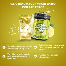 Πρωτεΐνη IronMaxx Clear Whey Isolate ZERO 400gr Lemon Ice Tea