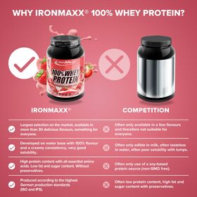 Πρωτεΐνη IronMaxx 100% Whey Protein 900gr Φράουλα