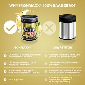 Αμινοξέα IronMaxx 100% EAAs Zero 500gr Citrus Ginger