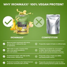 Πρωτεΐνη IronMaxx 100% Vegan Protein Zero 500gr Sunny Banana