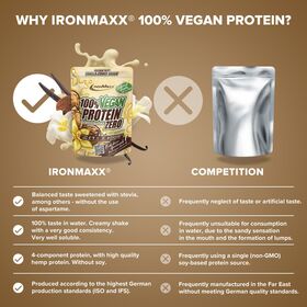 Πρωτεΐνη IronMaxx 100% Vegan Protein Zero 500gr Vanilla Cookie Dough