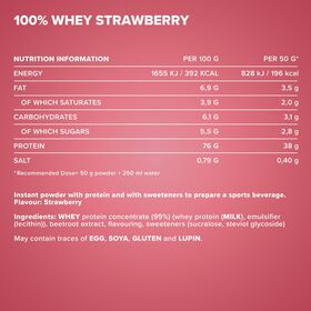 Πρωτεΐνη IronMaxx 100% Whey Protein 900gr Φράουλα