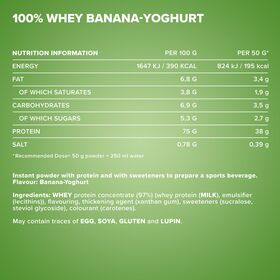 Πρωτεΐνη IronMaxx 100% Whey Protein 900gr Banana Yoghurt