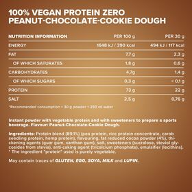 Πρωτεΐνη IronMaxx 100% Vegan Protein Zero 500gr Peanut Chocolate Cookie Dough