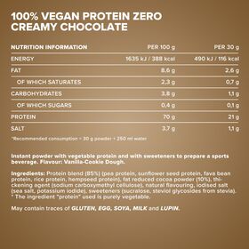 Πρωτεΐνη IronMaxx 100% Vegan Protein Zero 500gr Vanilla Cookie Dough