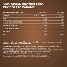 Πρωτεΐνη IronMaxx 100% Vegan Protein Zero 500gr Chocolate-Caramel