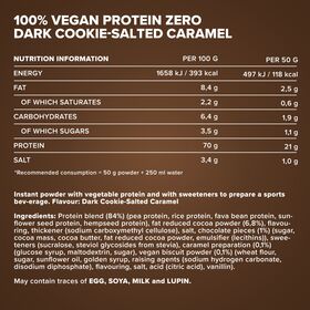 Πρωτεΐνη IronMaxx 100% Vegan Protein Zero 500gr Dark Cookie Salted Caramel
