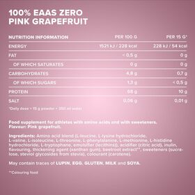 Αμινοξέα IronMaxx 100% EAAs Zero 500gr Pink Grapefruit