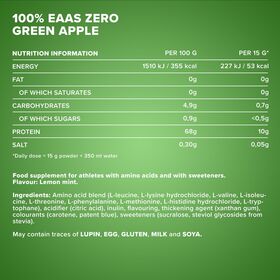 Αμινοξέα IronMaxx 100% EAAs Zero 500gr Green Apple