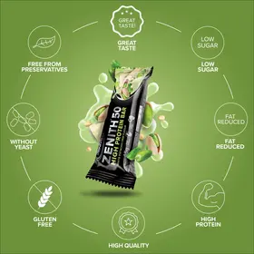 Μπάρα Πρωτεΐνης IronMaxx 50% Zenith® Protein Bar 45g - White Pistachio Crisp