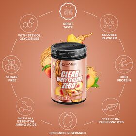 Πρωτεΐνη IronMaxx Clear Whey Isolate ZERO 400gr Peach Ice Tea