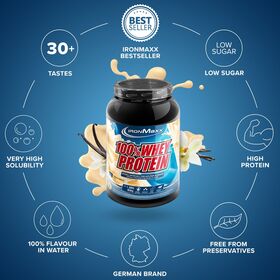 Πρωτεΐνη IronMaxx 100% Whey Protein 900gr French Vanilla