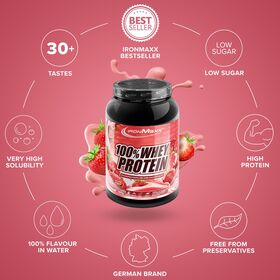 Πρωτεΐνη IronMaxx 100% Whey Protein 900gr Φράουλα