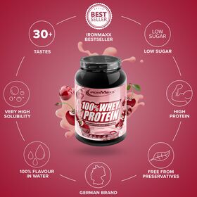 Πρωτεΐνη IronMaxx 100% Whey Protein 900gr Cherry Yogurt