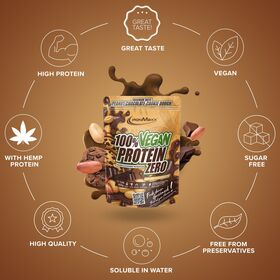 Πρωτεΐνη IronMaxx 100% Vegan Protein Zero 500gr Peanut Chocolate Cookie Dough