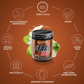 Αμινοξέα IronMaxx 100% EAAs Zero 500gr Cola Lime