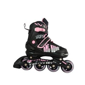 Πατίνια Roller Ρυθμιζόμενα IN-LINE SKATES Μαύρο/Ροζ G&C BW 166