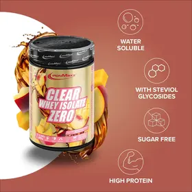 Πρωτεΐνη IronMaxx Clear Whey Isolate ZERO 400gr Mango Peach Ice Tea