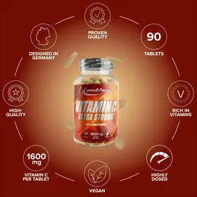 Βιταμίνη C Ultra Strong 1600mg 90caps IronMaxx