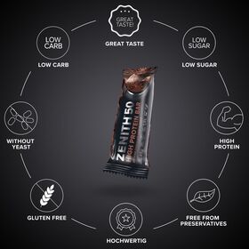 Μπάρα Πρωτεΐνης IronMaxx 50% Zenith® Protein Bar 45g - Brownie Chocolate Crisp