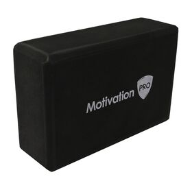 Τούβλο Γυμναστικής Yoga Block Μαύρο 23x14x7.5cm MotivationPro