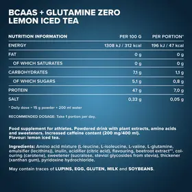Αμινοξέα IronMaxx 100% BCAA + Glutamine Zero 500gr Peach