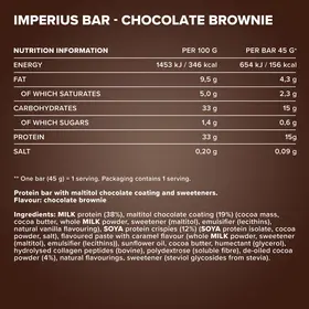 Μπάρα Πρωτεΐνης IronMaxx Imperius Protein Bar 45g - Chocolate Brownie