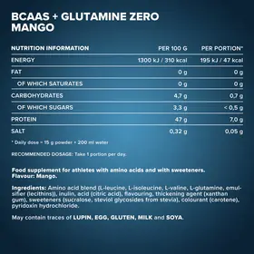 Αμινοξέα IronMaxx 100% BCAA + Glutamine Zero 500gr Mango