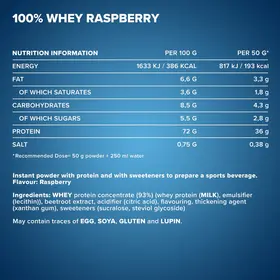 Πρωτεΐνη IronMaxx 100% Whey Protein 900gr Raspberry